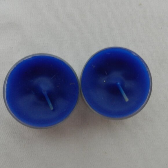 Partylite Ice Cube Candle Holders Clear Glass Square Votive Tea Light Set 2 Vtg - Picture 10 of 10